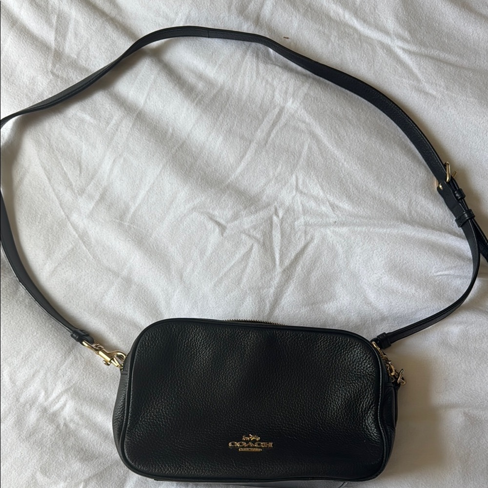 Coach Black Leather Crossbody Bag